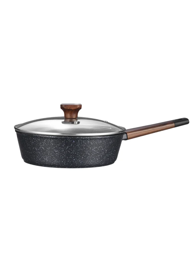 بارفيت مقلاة عميقة ألومنيوم مطروق أسود وبني 28 سم HS1603-28CM